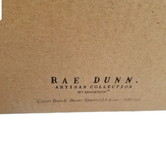 Rae Dunn Beer Stein and Beer Fund Bank - Picture 8 of 8